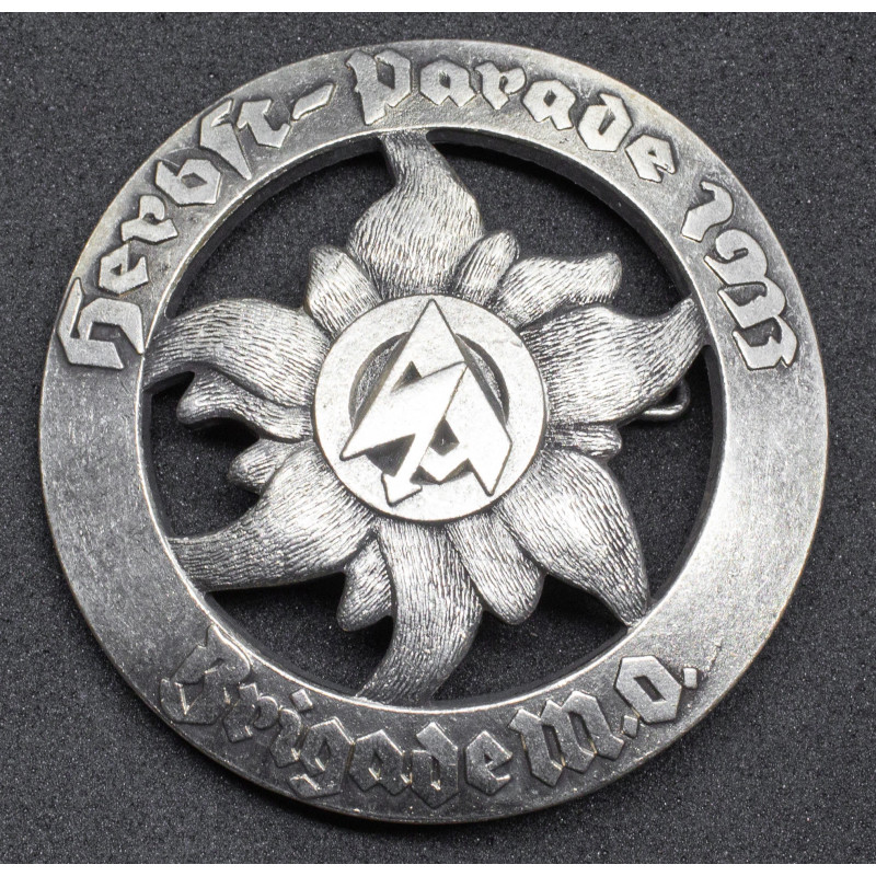 SA Herbst-Parade 1933 Brigade M.O. Abzeichen