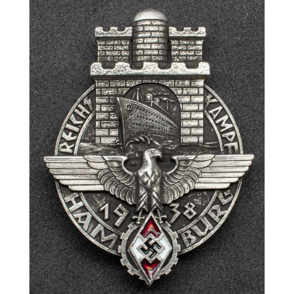 Badge of the HJ - Reichskampf Hamburg 1938