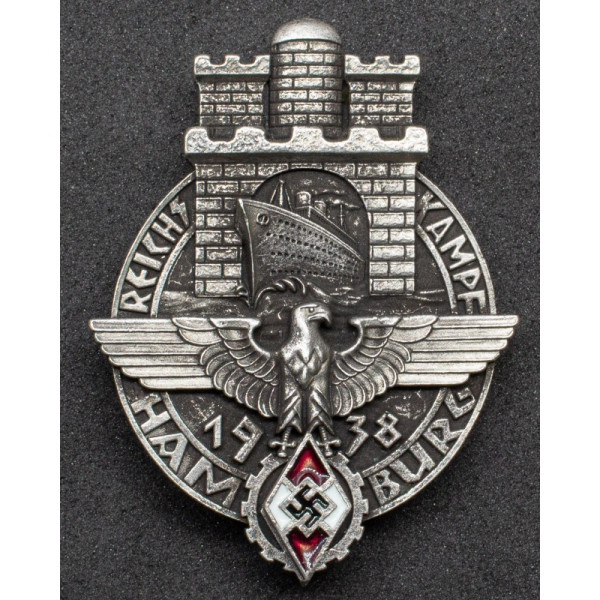 Distintivo della HJ - Reichskampf Amburgo 1938