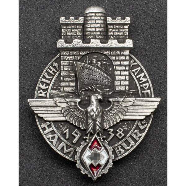 Distintivo della HJ - Reichskampf Amburgo 1938 2