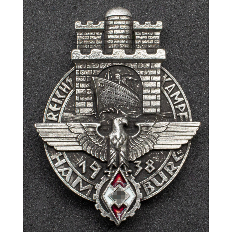Distintivo della HJ - Reichskampf Amburgo 1938