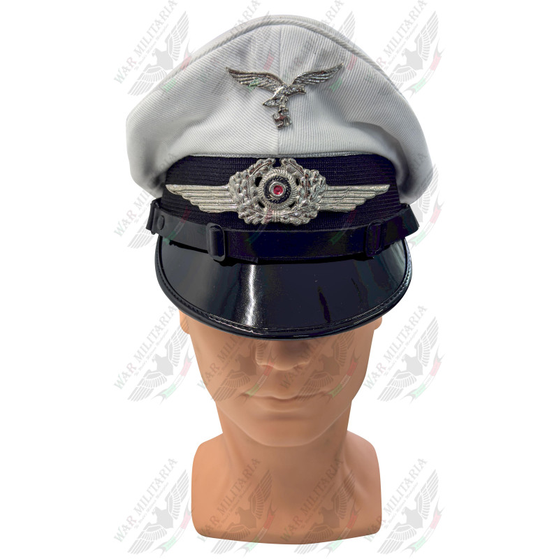 Luftwaffe Nachrichten Schirmmütze für Offiziere