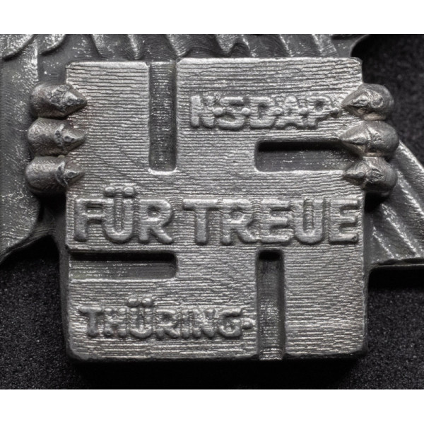 Traditions-Gauabzeichen Thüringen in Silver