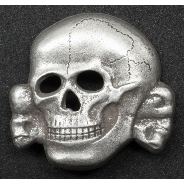 Waffen-SS Totenkopf Skull Badge For Visor Hat (Schirmmütze)
