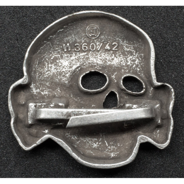 Waffen-SS Totenkopf Skull Badge For Visor Hat (Schirmmütze)