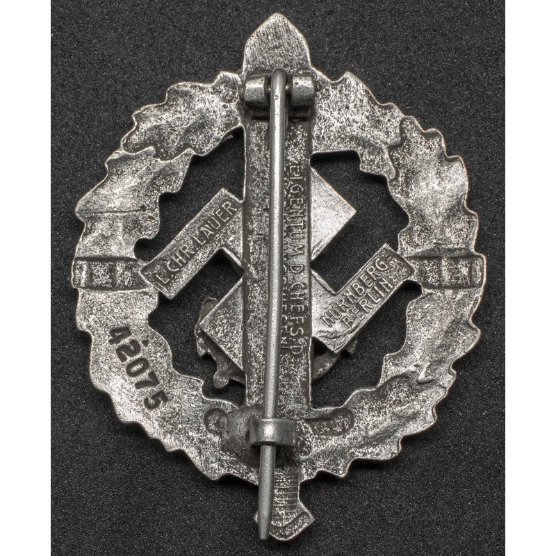 Distintivo Sportivo Navale delle SA in Argento