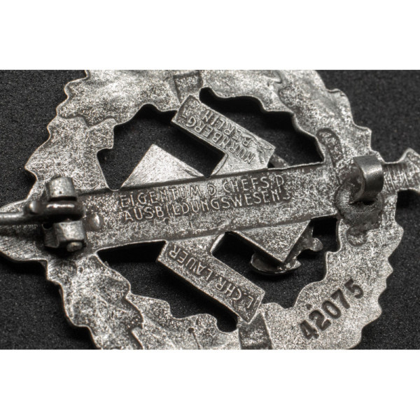Distintivo Sportivo Navale delle SA in Argento