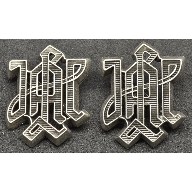 Distintivi per spalline - 1. SS-Panzer-Division "Leibstandarte SS Adolf Hitler" (Argento)