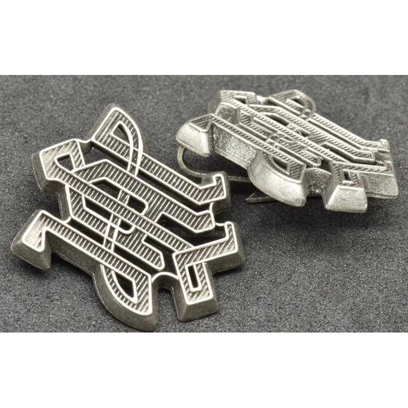 Distintivi per spalline - 1. SS-Panzer-Division "Leibstandarte SS Adolf Hitler" (Argento)