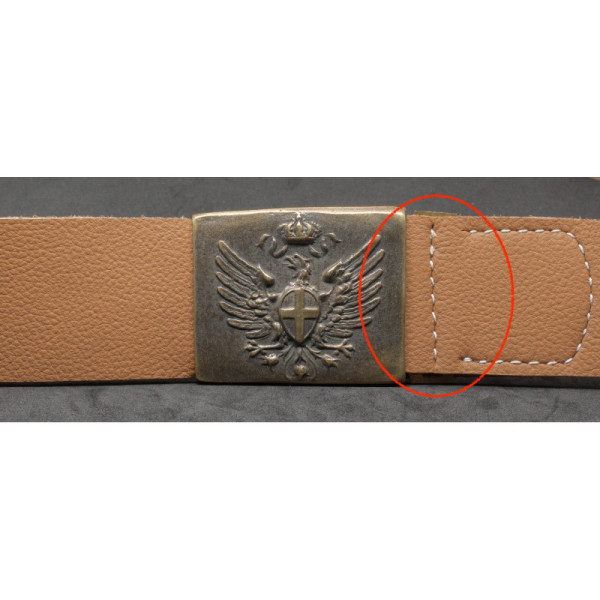 Controfibbia per cinturone da Ufficiale del Regio Esercito WW1