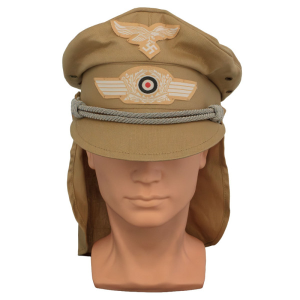 Luftwaffe “Hermann Meyer” Officers Tropical Visor Cap