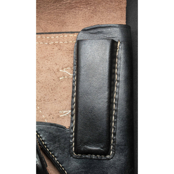 Fondina P38 Walther – Soft Shell in pelle nera