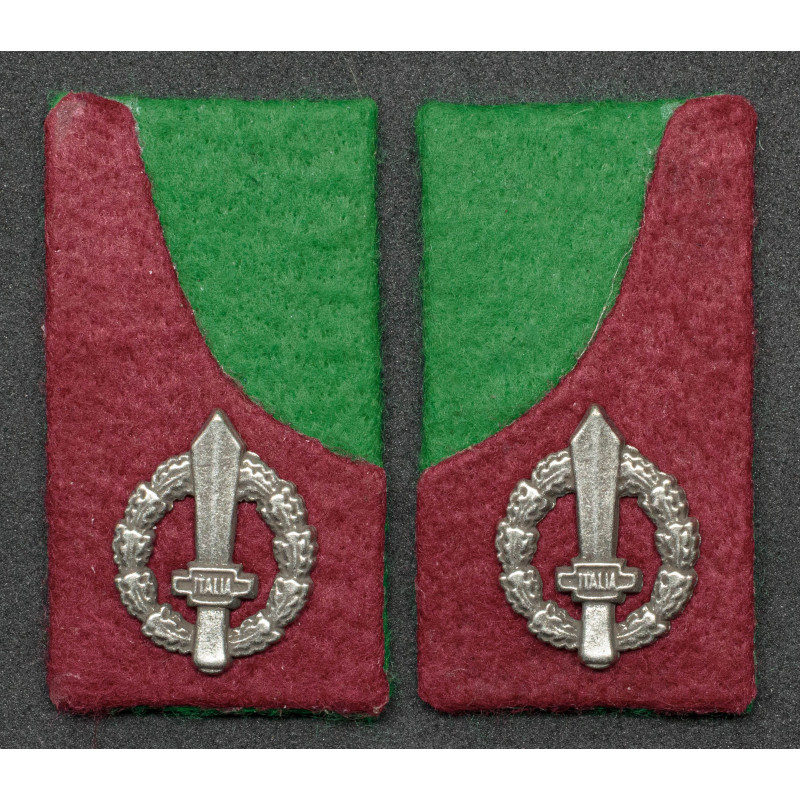 Kragenspiegel für Alpini-Sanitätseinheiten der Italienischen Sozialrepublik (RSI)