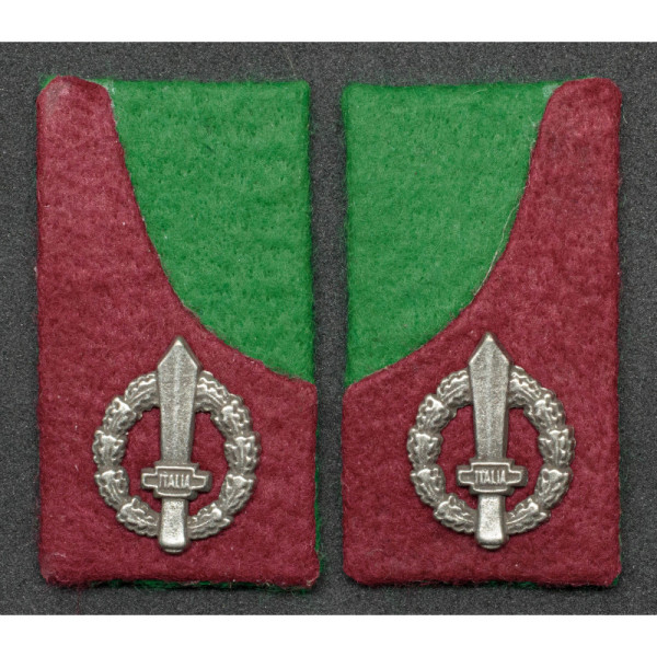 Kragenspiegel für Alpini-Sanitätseinheiten der Italienischen Sozialrepublik (RSI)