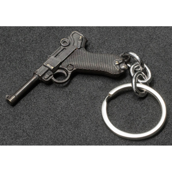 Luger P08 Schlüsselanhänger (Schwarze Griffschalen)
