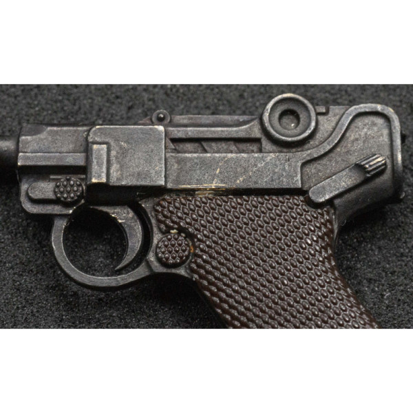 Luger P08 Schlüsselanhänger (Braune Griffschalen)