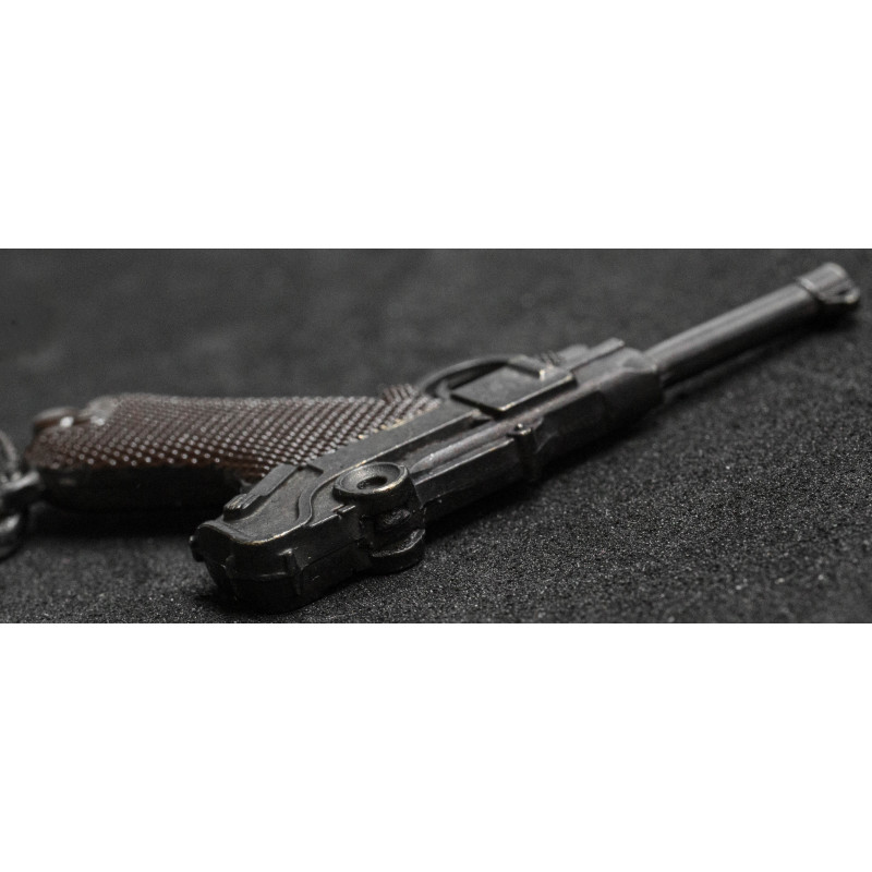 Luger P08 Schlüsselanhänger (Braune Griffschalen)