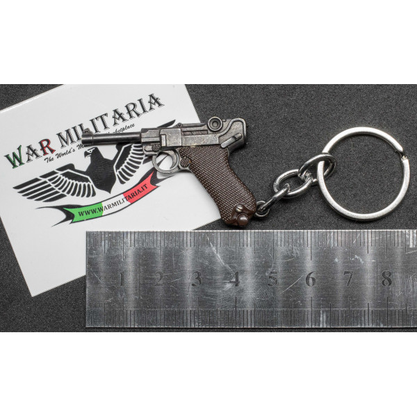 Luger P08 Schlüsselanhänger (Braune Griffschalen) 2