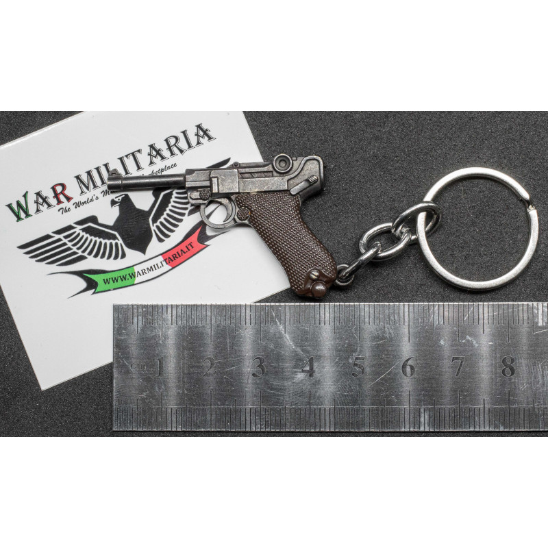 Portachiavi Luger P08 (Guancette Marroni)