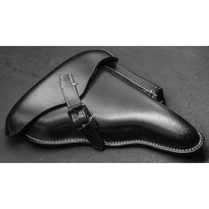 Luger P08 Pistolenholster – Hard Shell, schwarzes Leder