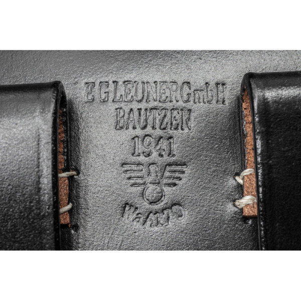 Luger P08 Holster – Hard Shell Black Leather