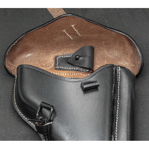 Fondina Luger P08 – Hard Shell in pelle nera