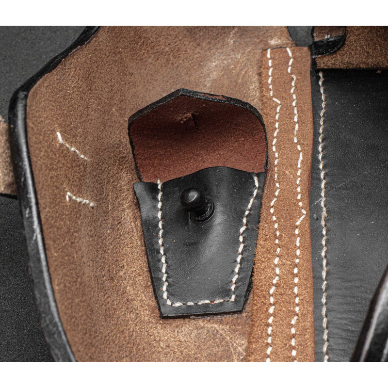 Luger P08 Pistolenholster – Hard Shell, schwarzes Leder