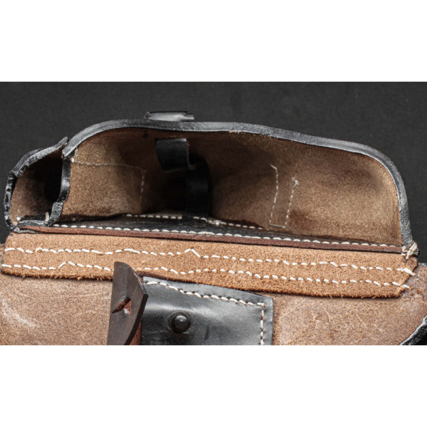 Luger P08 Pistolenholster – Hard Shell, schwarzes Leder
