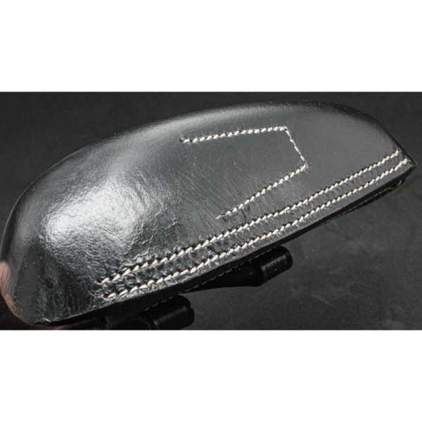 Luger P08 Pistolenholster – Hard Shell, schwarzes Leder