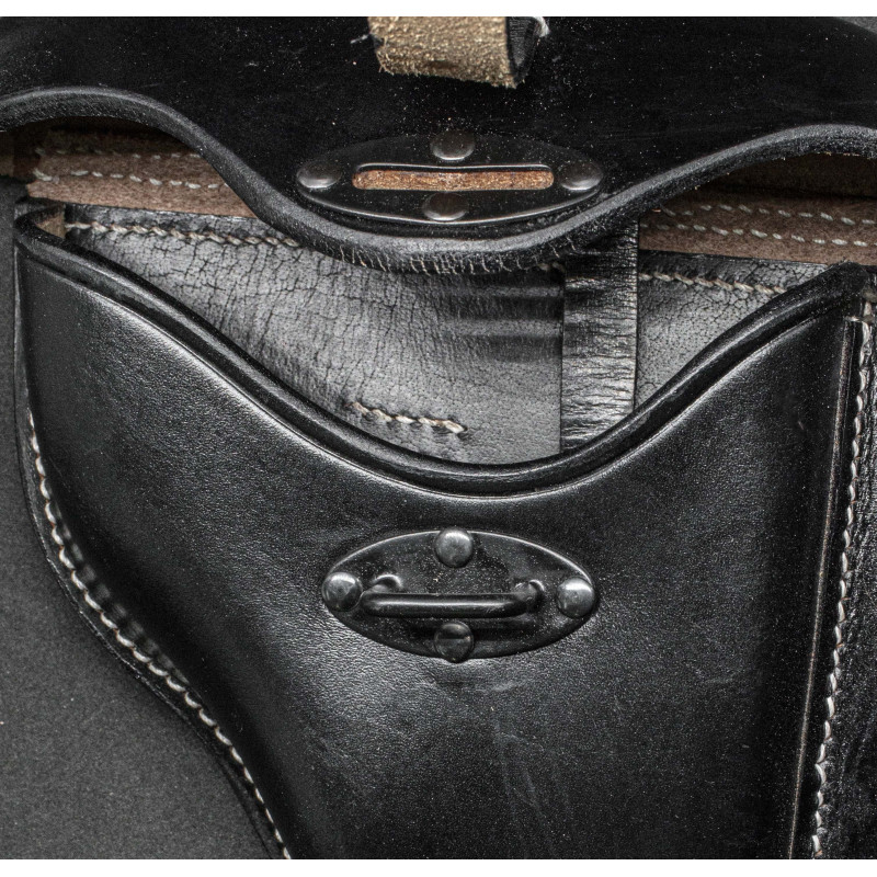 Walther P38 Holster – Hard Shell Black Leather