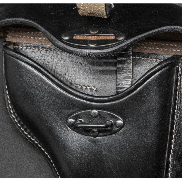 Walther P38 Pistolenholster – Hard Shell, schwarzes Leder