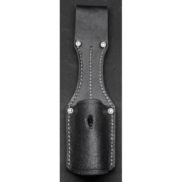 Seitengewehrtragefrosch aus schwarzen Leder für K98
