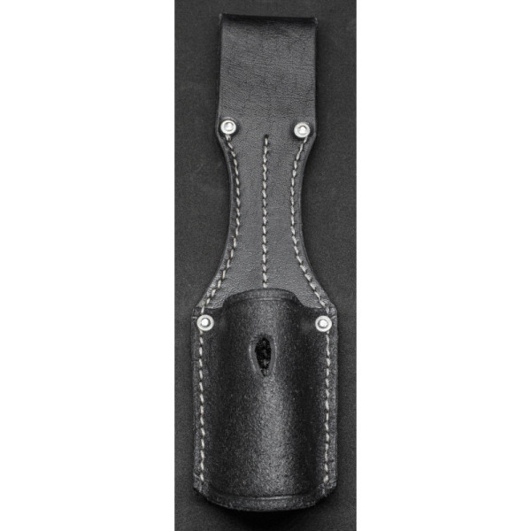Seitengewehrtragefrosch aus schwarzen Leder für K98