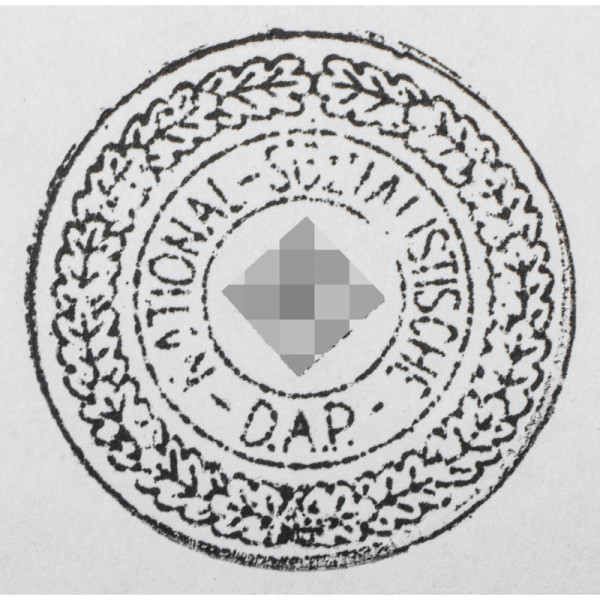 Stempel - National-Sozialistische D.A.P.
