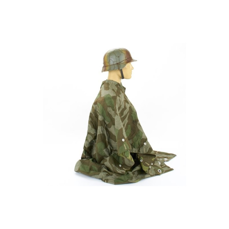 Zeltbahn reversibile tedesco WWII Splinter Camo