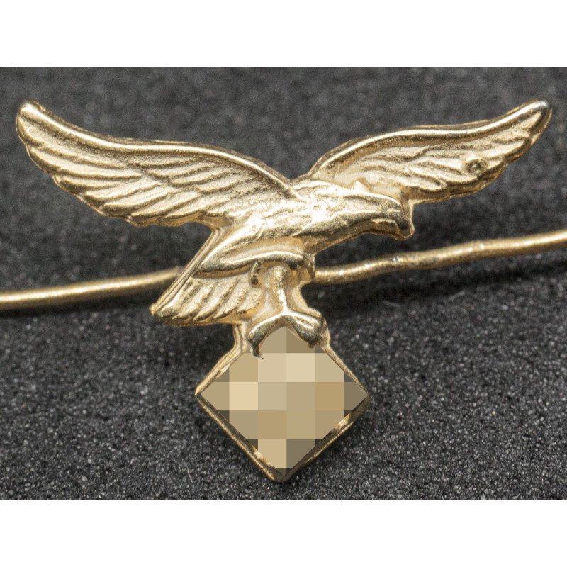 Ribbon Badge - Eagle for Luftwaffe Long Service Medals (Gold)