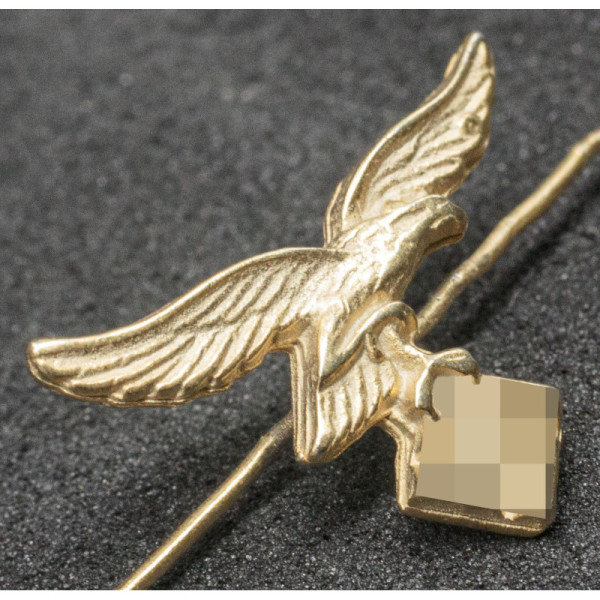 Ribbon Badge - Eagle for Luftwaffe Long Service Medals (Gold)