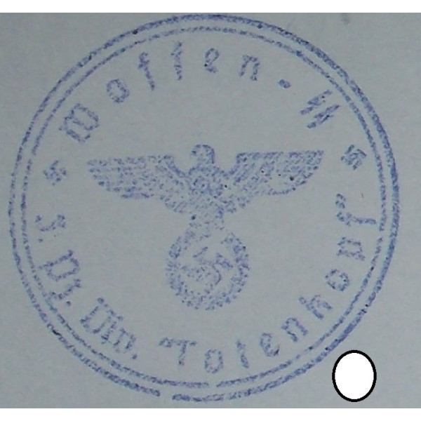 Stamp - Waffen SS 3. Pz. Div. Totenkopf