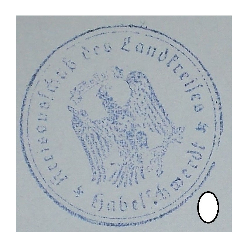 Stempel - Kreisausschuss des Landkreises Habelschwerdt