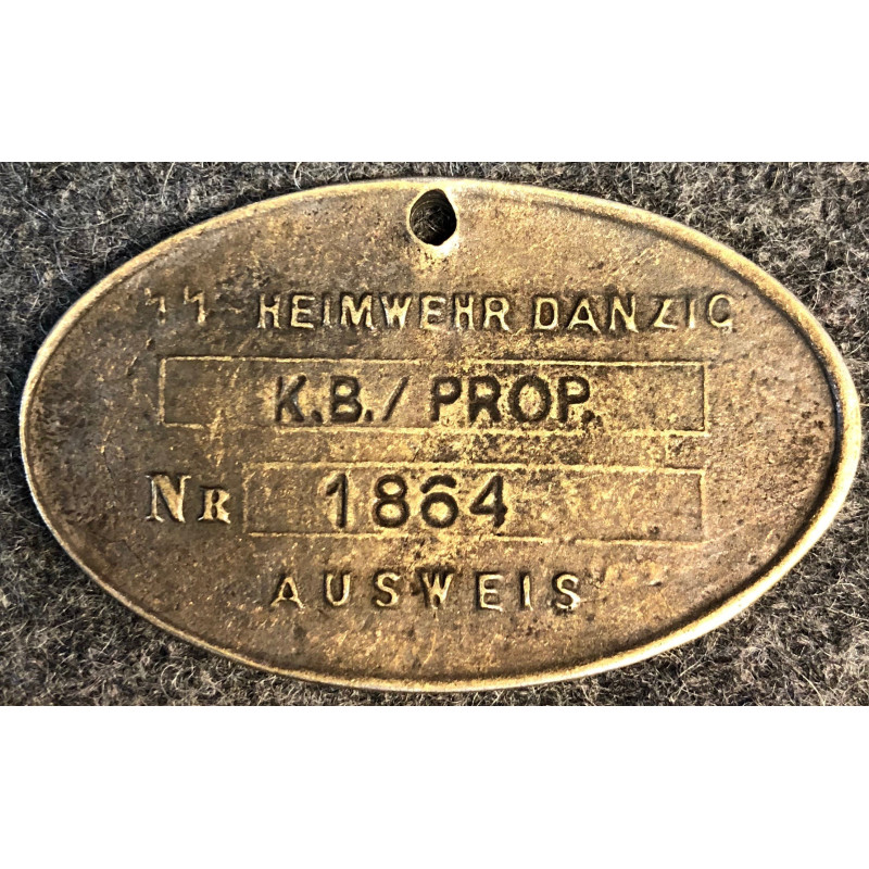 Danzig Defence Office Tag
