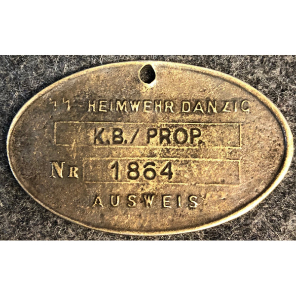 Danzig Defence Office Tag