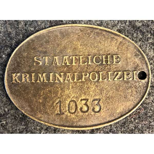 Criminal Police Tag