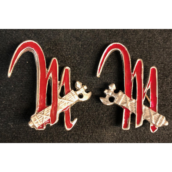Fregio per Mostrine - Battaglione "M" (Coppia)