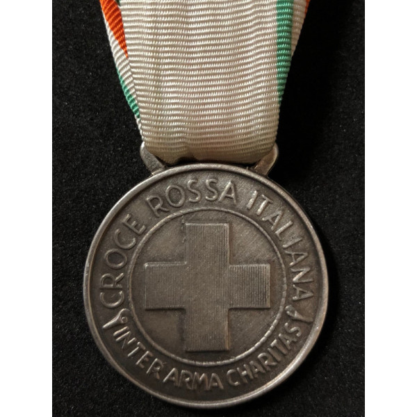 Medaille zum lobenswert des italienischen Roten Kreuzes (Silber)