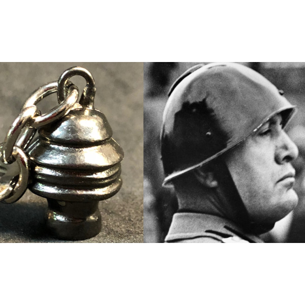 Portachiavi - Profilo Continuo di Mussolini