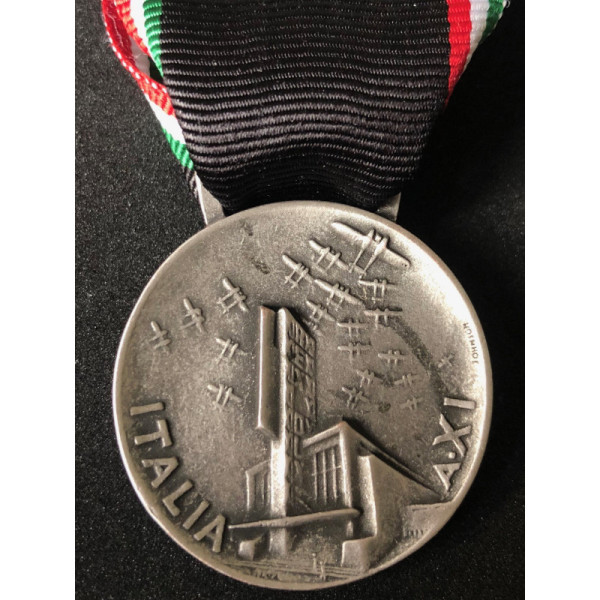 Gedenkmedaille der zehnjährigen Flugreise (Silber)