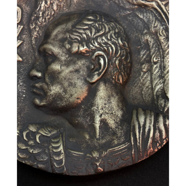 Bronzemedaillon des zwölften Jahres der Revolution