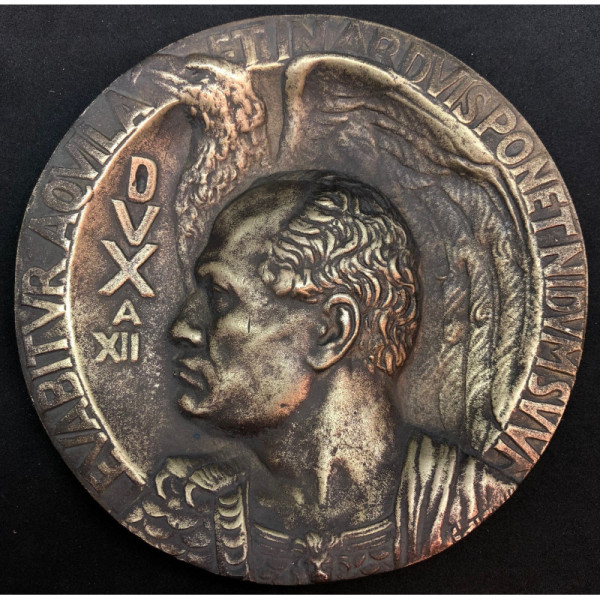 Bronzemedaillon des zwölften Jahres der Revolution