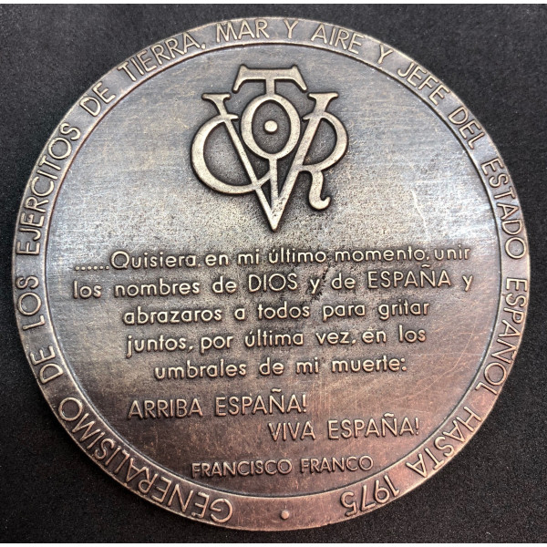 Medaglione di Francisco Franco 2