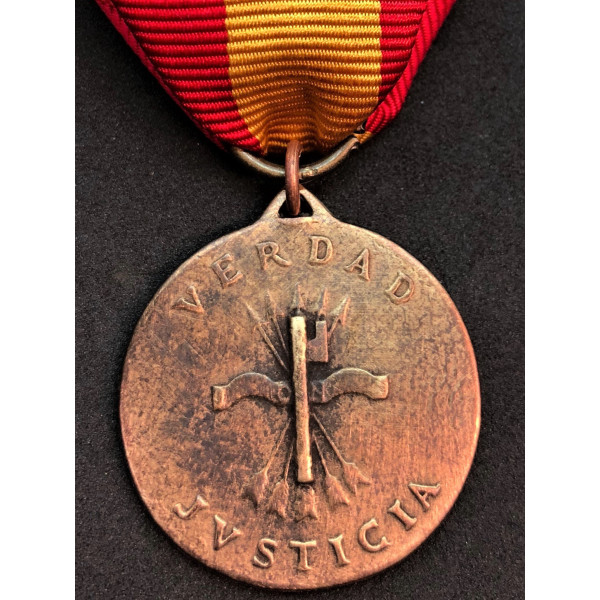 Italo-Spanisch Kontingent Medaille "Verdad y Justicia" 2